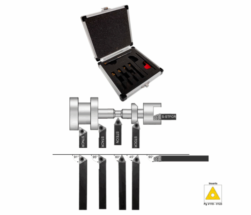4 + 1 Piece Turning & Boring Bar Sets
