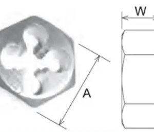 HSS Hexagon Die Nuts