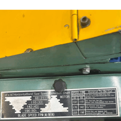 Untitled design6 (SOLD) GB916 - HORIZONTAL BAND SAW