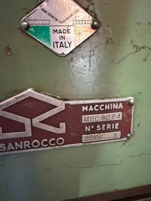 San Rocco MEC 80 Table-Type Horizontal Boring Mill – 80mm Spindle | Heavy Industrial Italian Machine